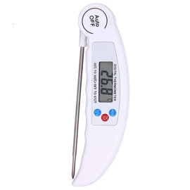 Ciieeo Folding Digital Meat Thermometer Waterproof Probe Accurate Kitchen Food Temperature Measurer for Cooking BBQ and Baking