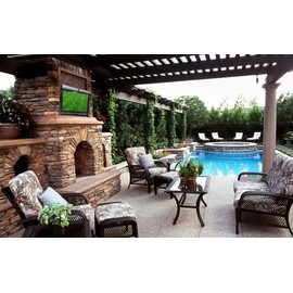 acoveritt A1Cover Outdoor 40"-43" TV Set Cover,Scratch Resistant Liner Protect LED Screen Best-Compatible with Standard Mounts and Stands (Black) 