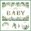 Bicuces Sage Green Baby Shower Backdrop Gold Oh Baby Background