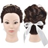 Training Head, Blad Mannequin Head,71 cm, with 100% Synthetic Hair,