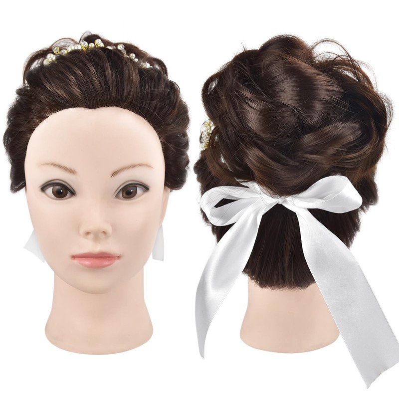 Training Head, Blad Mannequin Head,71 cm, with 100% Synthetic Hair,
