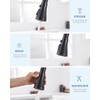 Kitchen Faucet Replacement Spray Head - with 15 Adapters, Pull