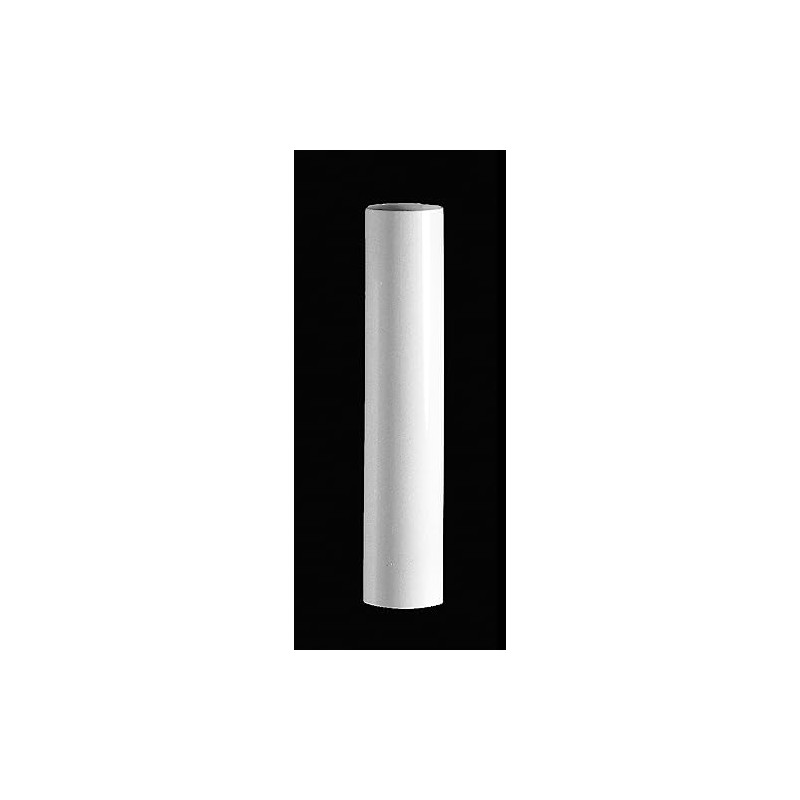 B&P Lamp® 8" Ht., White Plastic Candle Cover, Candelabra Base