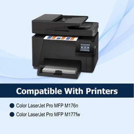 130A Black Toner Cartridges m177fw Toner Replacement for HP 130A CF350A Works with hp Color Laserjet Pro MFP M177fw,M176n Printer Ink (2-Pack)