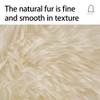 Genuine Sheepskin Throw Pillow with PP Cotton Inside, Luxury Fluffy