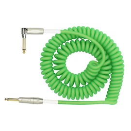 KIRLIN Cable IMK-202PFGL-30/GRF 1/4" Premium Coil Instrument Cable, 30', Green Translucent
