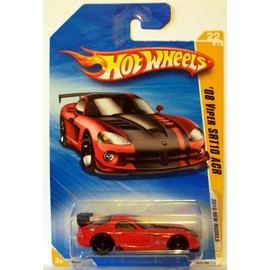 Hot Wheels 2010-22 New Models Red '08 Viper SRT10 ACR 1:64 Scale