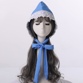 GRACEART Peasant Amish Hat Prairie Cap Women Girls Pioneer Colonial Bonnet 100% Cotton, Color-08, Medium