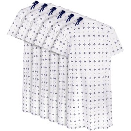 Utopia Care 6 Pack Unisex Hospital Gowns, Patient Gowns for Women and Men with Back Tie, Comfortably Fits Sizes up to 2XL Blue