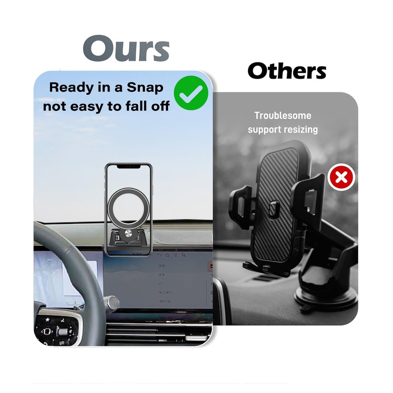 Car Phone Holder for 2025 2026 Genesis GV70/GV80/G80 Magnetic Accessories