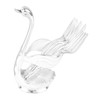 Coffee Spoon Holder Elegant Swan Shaped Alloy Mirror Polish Rich