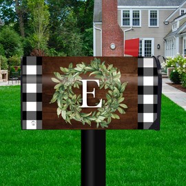 Briarwood Lane Wreath Monogram Letter E Mailbox Cover Everyday Standard