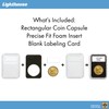 Lighthouse - QUICKSLAB Rectangular Coin Capsules with Precise Fit Foam