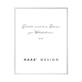 HaakDesign Alena Slim Aluminium Picture Frame 24 x 30 cm Natural Aluminium Photo Frame Gift Idea