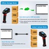Industrial 1D Laser Wireless Barcode Scanner Handhold Drop Resistant Shock