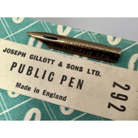 Joseph Gillott Vintage JOSEPH GILLOTT'S 292 Public Pen Flex Dip Nib Gillott