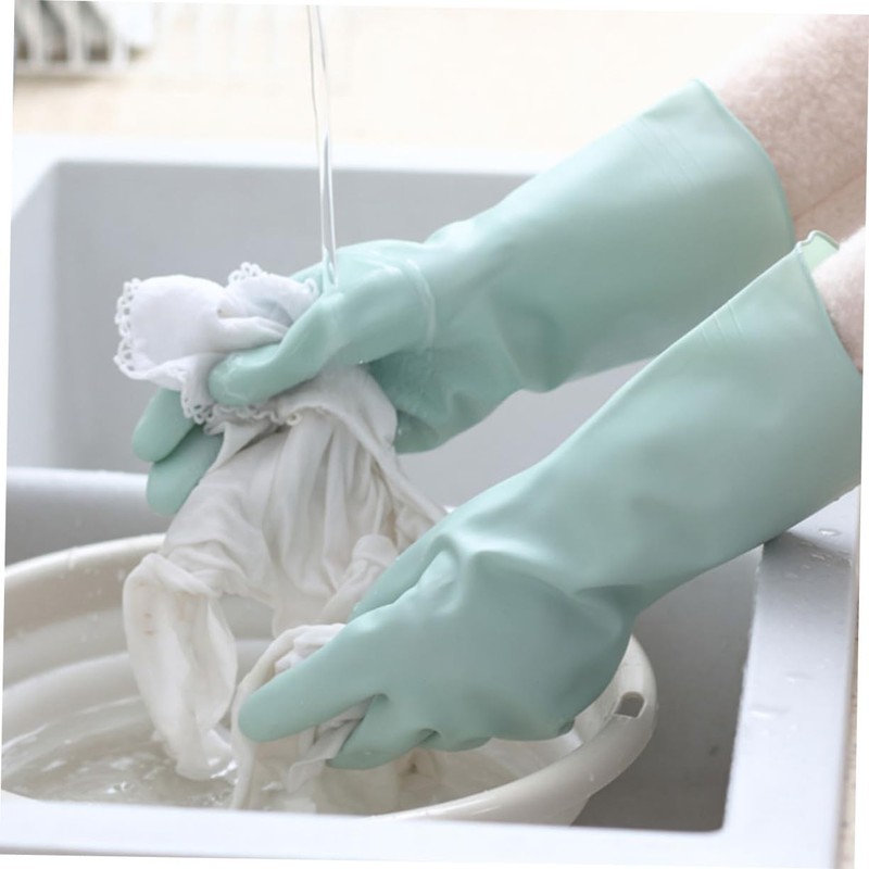 ORFOFE 1Pair Cleaning Gloves Durable Dishwashing Mittens for Home Use