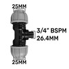 mdpe Compression Water Supply Pipe Fitting to Metal Butterfly Valve-Universal