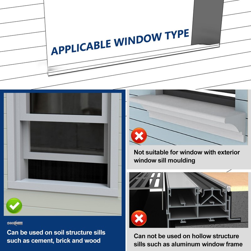 Wintcomfort Window Air Conditioner Bracket, Heavy Duty AC Support with