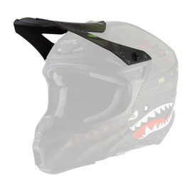 O'Neal Ersatz Schirm Visier 5Series Warhawk Helm Ersatzteil Schwarz Grün MX Moto Cross Motorrad, 0618-998