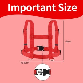 Pack of 2 Horse Lead for Children to Play Red Horse Lead Children Horse Lead Toy Horses Lunging Lead Horse Harness for Children to Play Harness Children for Boys and Girls