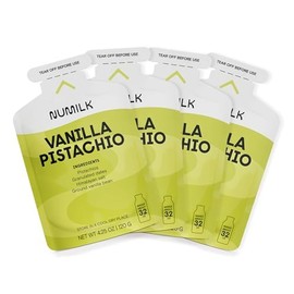 Numilk Pouches 4-Pack - Vanilla Pistachio - Creamy Plant-Based Milk in Seconds - Easy-to-Use With the Numilk Nut Milk Maker Machine - Dairy Free Beverage - One Pouch Makes 32oz