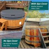 AKEfit Round Hot Tub Cover, 600D Polyester Waterproof for Hot