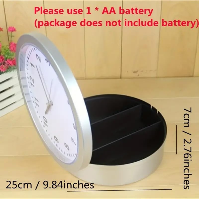 AIMALL Jewelry Clock Safe Wall Clock, Creative Hidden Money Storage