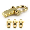 Ganzoo Stainless Steel Shackles Straight U Shape Twist Lock with