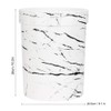Wifehelper White Household Bathroom Waste Bin Marble Lidless Garbage Can