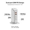 POANES USB C Charger Multiple 35 W USB Charging Station