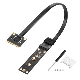 SinLoon Mini PCIE to NGFF M.2 M Key Extender Cable MPCIE Male to M2 Female NVME SSD Riser Cable