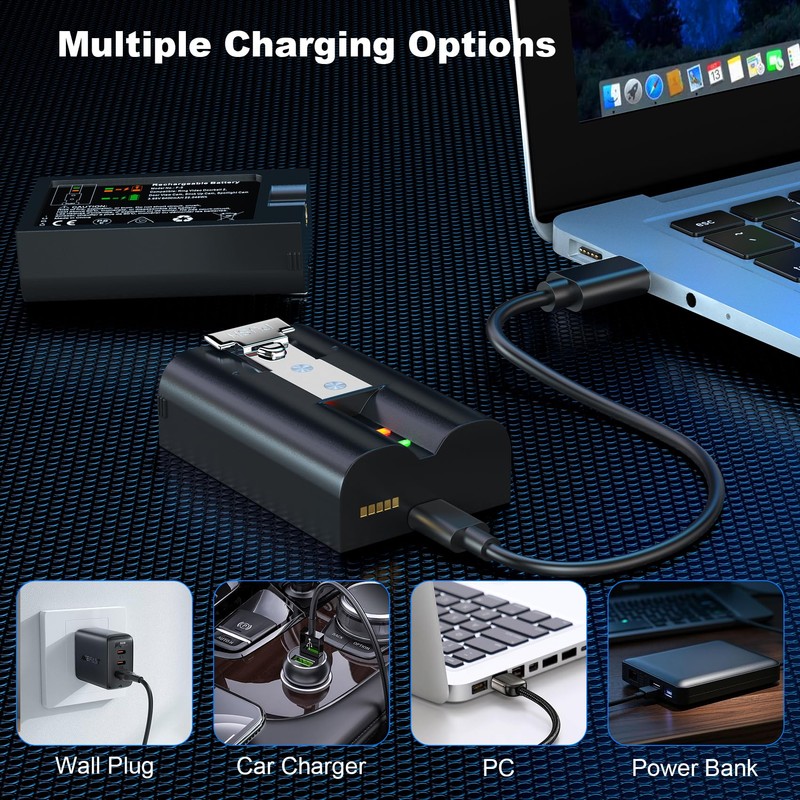 HPDMSOS Rechargeable Battery for Ring Video Doorbell 2/3/4, Video Doorbell