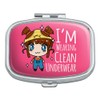 I'm Wearing Clean Underwear Kawaii Chibi Pigtails Rectangle Pill Case