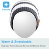 Rotibox Washable Winter Mens Womens Hat Strip Bluetooth Beanie Cap