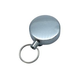 Metal Safety Clip Key Yo-Yo Steel Cable 60 cm ID Card Holder Key Holder with Belt Clip and Key Ring