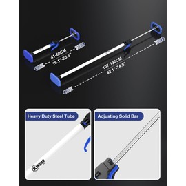 XINQIAO Third Hand Tool 3rd Hand Support System, Premium Steel Telescoping Pole with 180 LB Capacity for Cabinet Jacks for Installing Cabinets, Drywall Jack& Cargo Bars, 42.1 IN-74.8 in Long, 2 PC