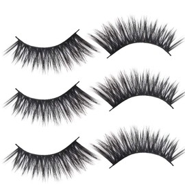 Mink Eyelashes 12mm-18mm Lashes Natural Look to Dramatic False Eyelashes Handmade Reusable Fake Eyelashes 5 Pairs/Box SINGA HAIR (8023)