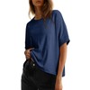 Dokotoo Women's Tops for Women 2025 Loose Oversized Basic Tee