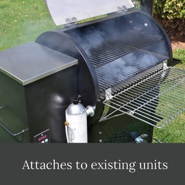 8-Inch Cold Smoke Generator – Heavy-Duty USA-Made Aluminum Body, Works with All BBQ & Pellet Grills – 45 min Burn Time