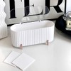 Monaco Olive Rapa Style Cotton Pad and Q-Tip Storage Container