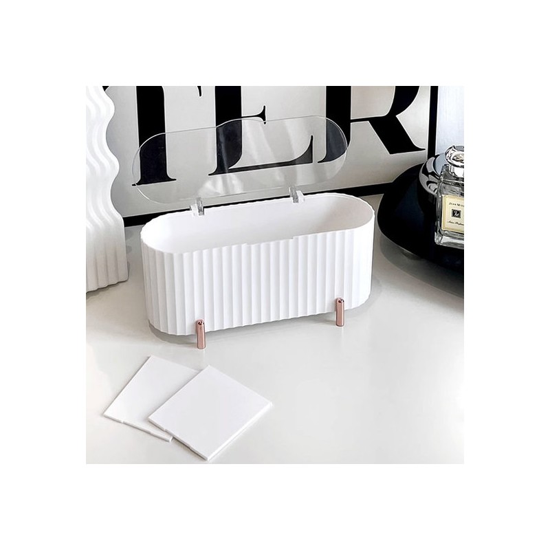 Monaco Olive Rapa Style Cotton Pad and Q-Tip Storage Container