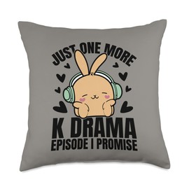 Just One More Episode I Promise Korean Drama K-Pop K-Drama Throw Pillow