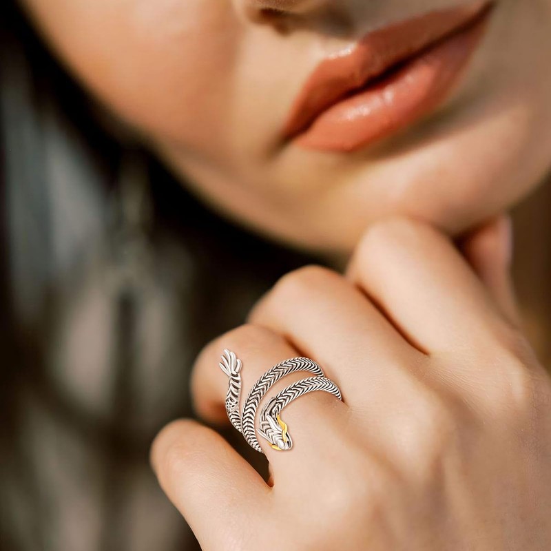 praymos Gothic Thumb Ring For Women Men 925 Sterling Silver