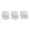 3pcs Wireless Battery Powered Motion Sensor Night Light 6.56ft Detecting