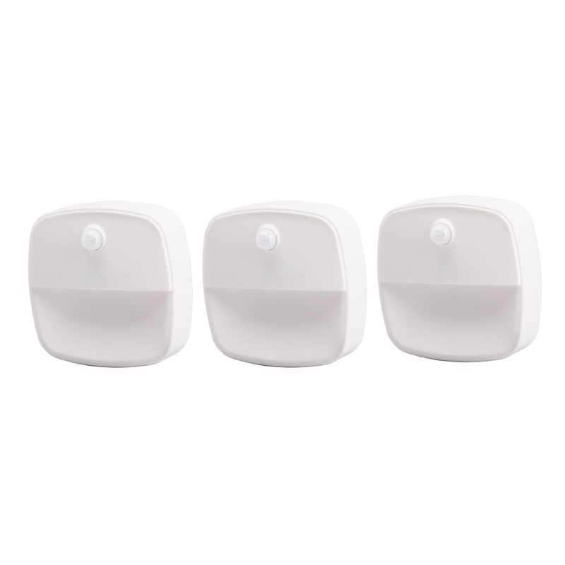 3pcs Wireless Battery Powered Motion Sensor Night Light 6.56ft Detecting