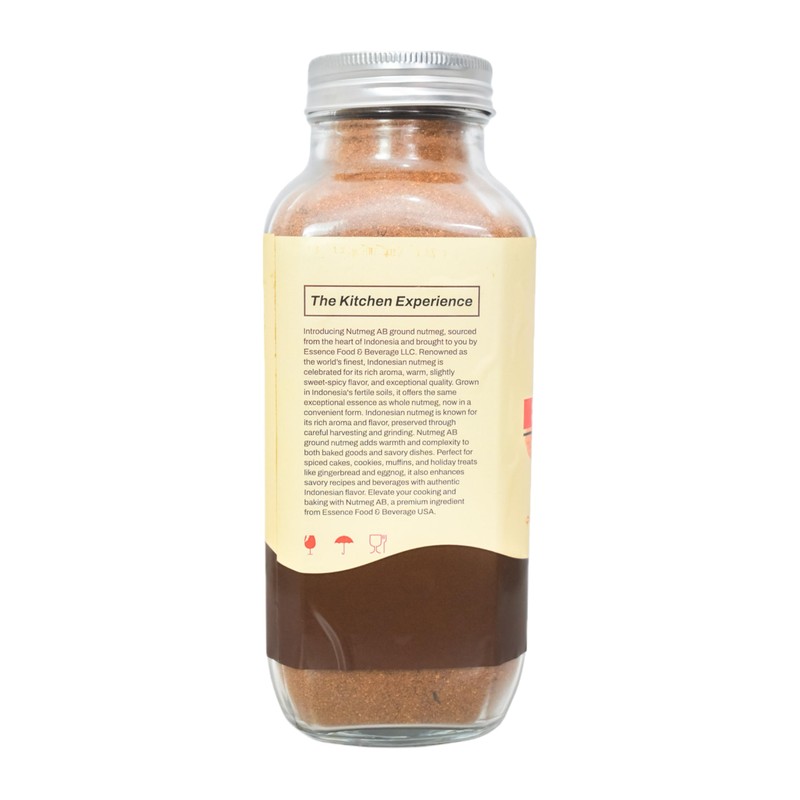 Jumbo Premium Nutmeg Ground 8.8 OZ JAR, 250 Grams. 100%