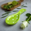 City to Cottage® - Ceramic Spoon Rest | Green and