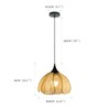 Wabi-sabi Style Pendant Lighting Rattan Light Weaving Rattan Ceiling Hanging