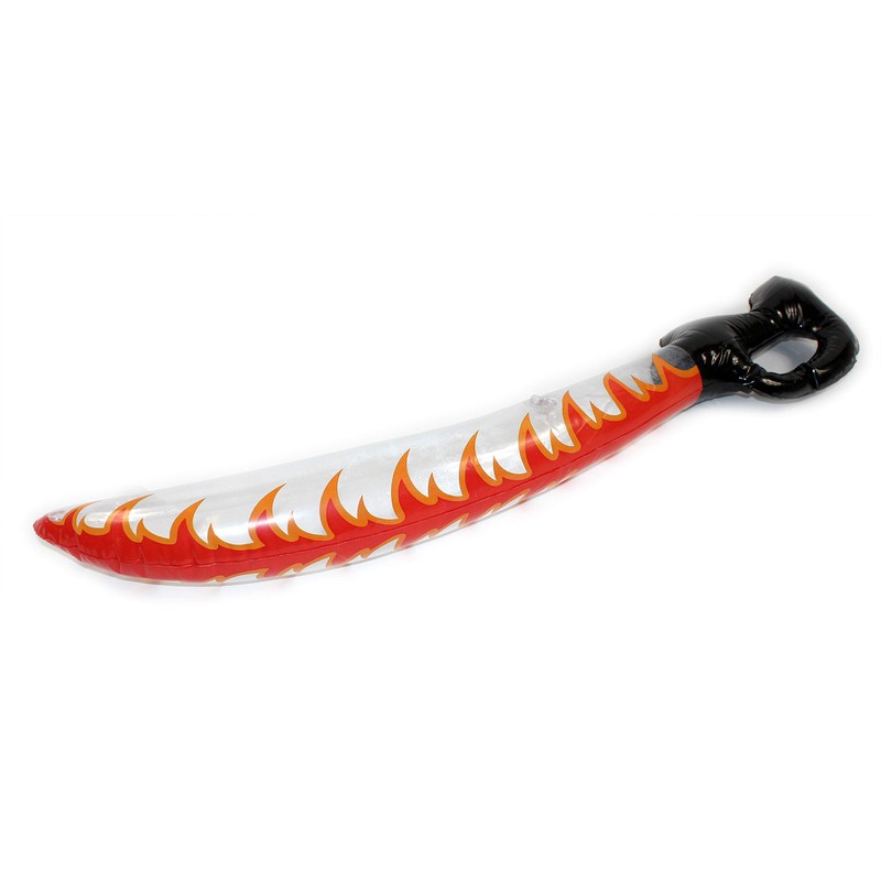PMS 29" PRINTED AST COL CURVED CUTLASS SWORD IN BAG